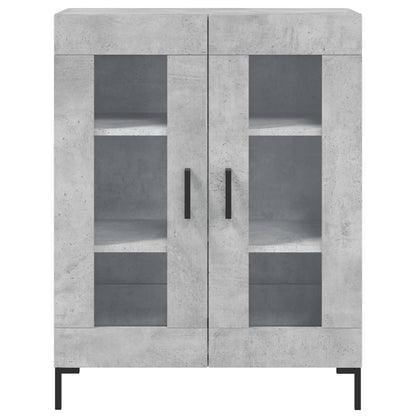 Dressoir 69,5X34X90 Cm Bewerkt Hout Betongrijs