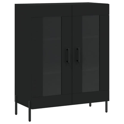 Dressoir 69,5X34X90 Cm Bewerkt Hout Zwart