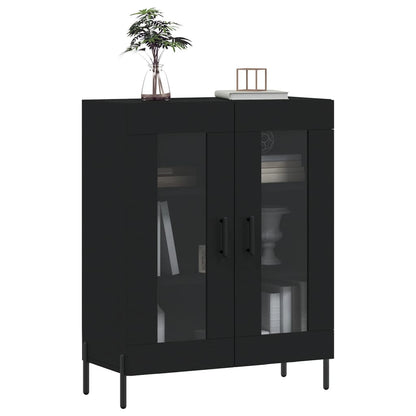 Dressoir 69,5X34X90 Cm Bewerkt Hout Zwart