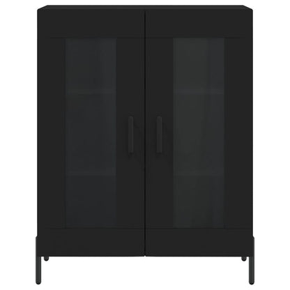 Dressoir 69,5X34X90 Cm Bewerkt Hout Zwart