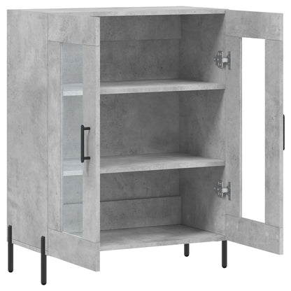 Dressoir 69,5X34X90 Cm Bewerkt Hout Betongrijs