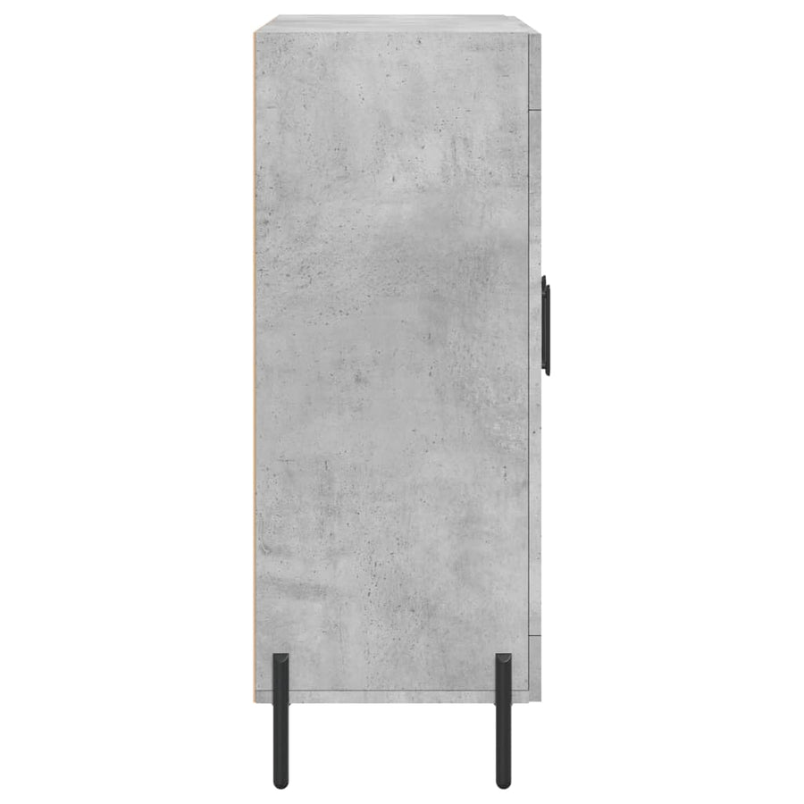 Dressoir 69,5X34X90 Cm Bewerkt Hout Betongrijs
