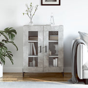 Dressoir 69,5x34x90 cm bewerkt hout betongrijs