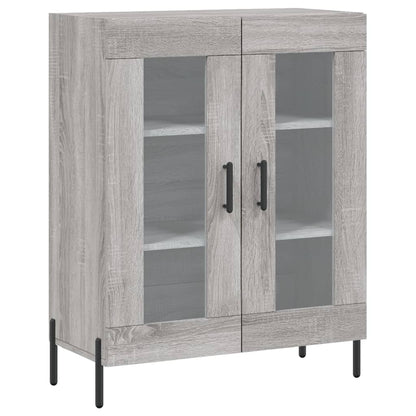 Dressoir 69,5X34X90 Cm Bewerkt Hout Grijs Sonoma Eikenkleurig