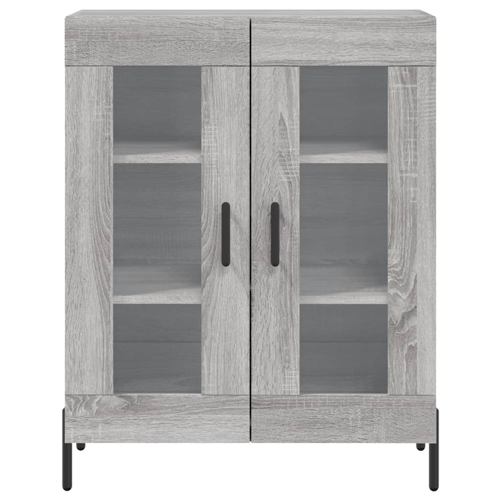 Dressoir 69,5X34X90 Cm Bewerkt Hout Grijs Sonoma Eikenkleurig