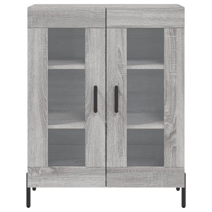 Dressoir 69,5X34X90 Cm Bewerkt Hout Grijs Sonoma Eikenkleurig
