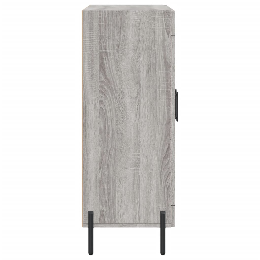 Dressoir 69,5X34X90 Cm Bewerkt Hout Grijs Sonoma Eikenkleurig