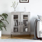 Sideboard 69.5x34x90 cm engineered wood grey Sonoma oak look