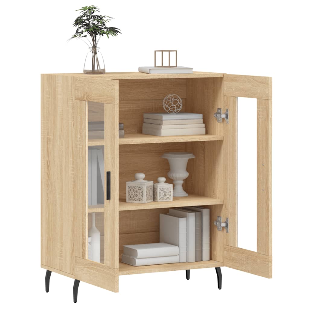 Dressoir 69,5X34X90 Cm Bewerkt Hout Kleurig Sonoma eiken