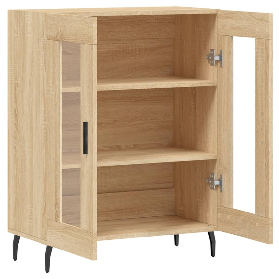 Dressoir 69,5X34X90 Cm Bewerkt Hout Kleurig Sonoma eiken