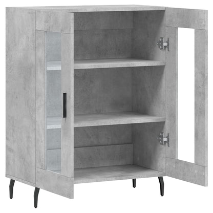 Dressoir 69,5X34X90 Cm Bewerkt Hout Betongrijs