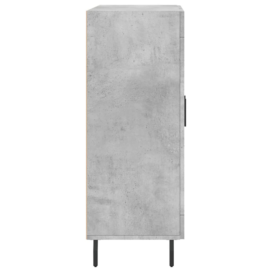 Dressoir 69,5X34X90 Cm Bewerkt Hout Betongrijs