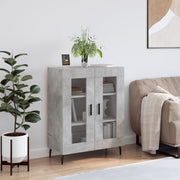 Sideboard 69.5x34x90 cm distressed wood concrete grey