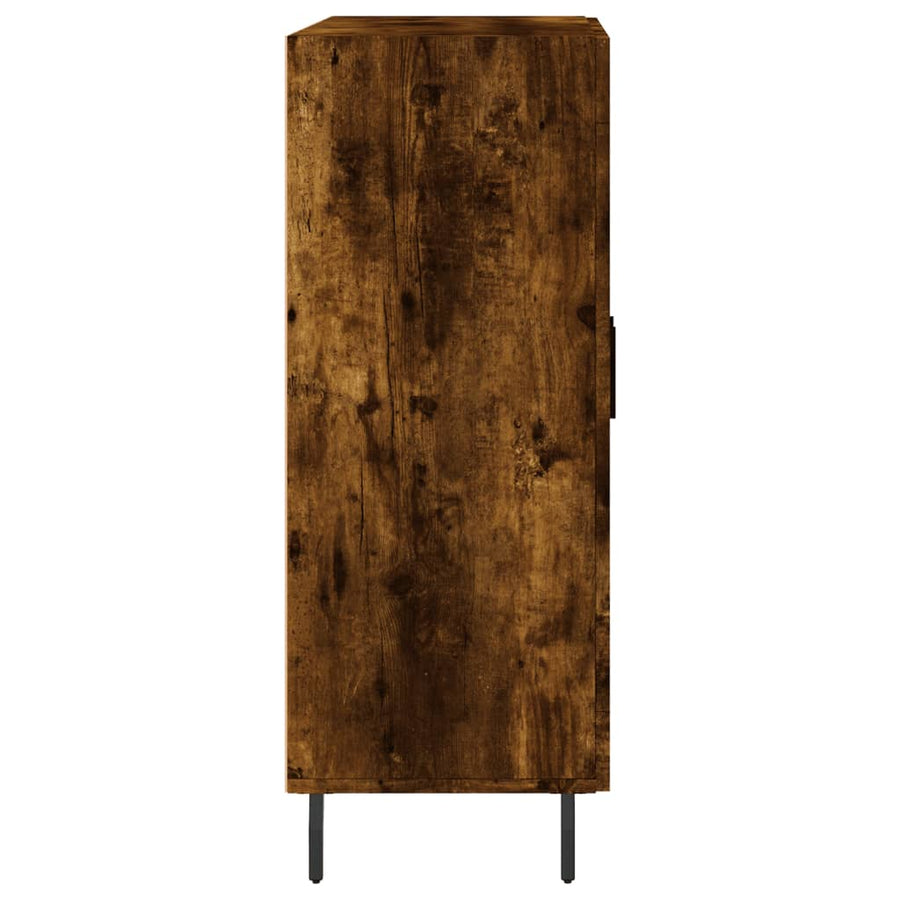 Dressoir 69,5x34x90 cm bewerkt hout gerookt eikenkleurig