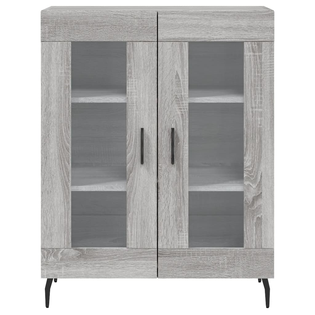 Dressoir 69,5X34X90 Cm Bewerkt Hout Grijs Sonoma Eikenkleurig