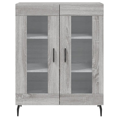 Dressoir 69,5X34X90 Cm Bewerkt Hout Grijs Sonoma Eikenkleurig