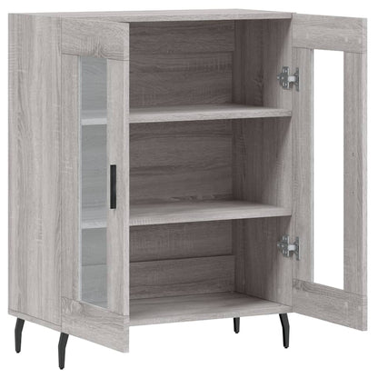 Dressoir 69,5X34X90 Cm Bewerkt Hout Grijs Sonoma Eikenkleurig