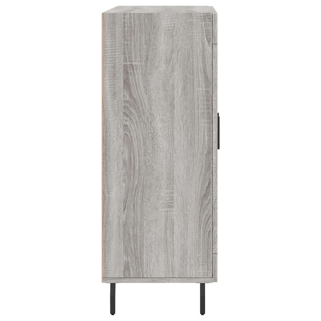 Dressoir 69,5X34X90 Cm Bewerkt Hout Grijs Sonoma Eikenkleurig