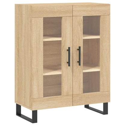 Dressoir 69,5x34x90 cm bewerkt hout sonoma eikenkleurig