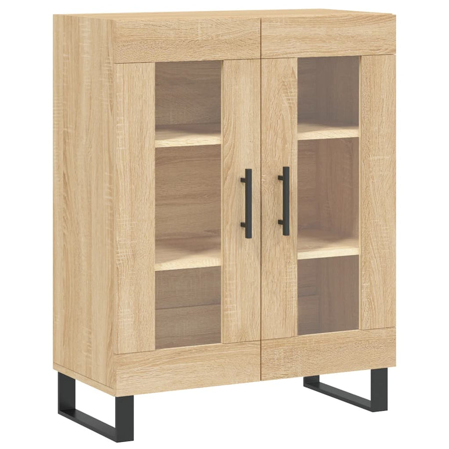 Dressoir 69,5x34x90 cm bewerkt hout sonoma eikenkleurig
