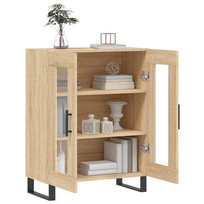 Dressoir 69,5x34x90 cm bewerkt hout sonoma eikenkleurig