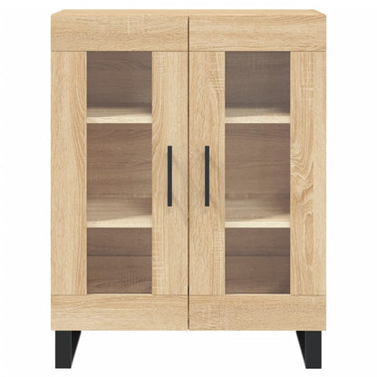 Dressoir 69,5x34x90 cm bewerkt hout sonoma eikenkleurig