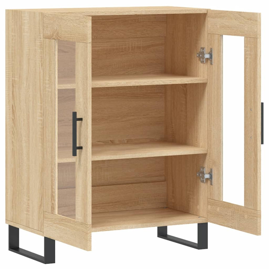 Dressoir 69,5x34x90 cm bewerkt hout sonoma eikenkleurig