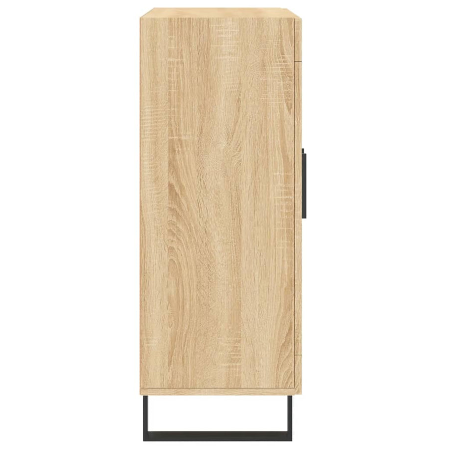 Dressoir 69,5x34x90 cm bewerkt hout sonoma eikenkleurig