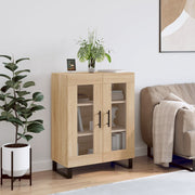 Dressoir 69,5x34x90 cm bewerkt hout sonoma eiken