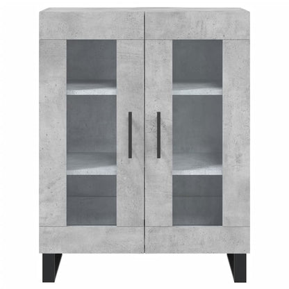 Dressoir 69,5X34X90 Cm Bewerkt Hout Betongrijs