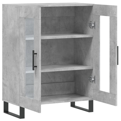 Dressoir 69,5X34X90 Cm Bewerkt Hout Betongrijs
