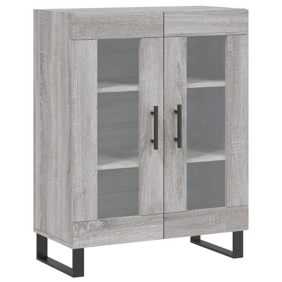 Dressoir 69,5X34X90 Cm Bewerkt Hout Grijs Sonoma Eikenkleurig