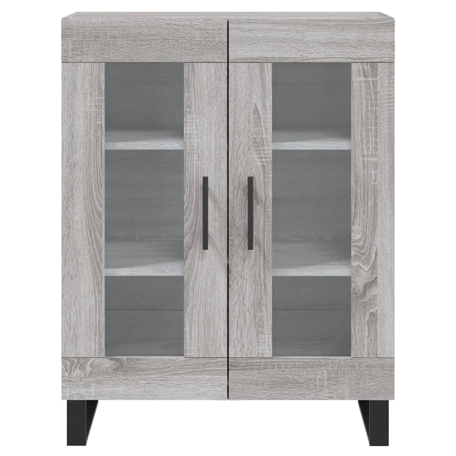 Dressoir 69,5X34X90 Cm Bewerkt Hout Grijs Sonoma Eikenkleurig