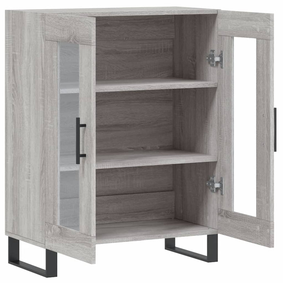 Dressoir 69,5X34X90 Cm Bewerkt Hout Grijs Sonoma Eikenkleurig
