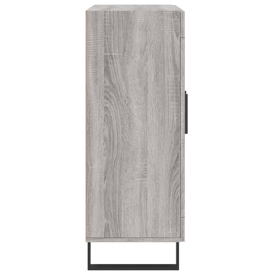Dressoir 69,5X34X90 Cm Bewerkt Hout Grijs Sonoma Eikenkleurig