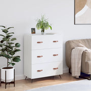 Drawer cabinet 69.5x34x90 cm engineered wood white