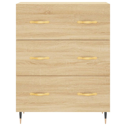 Dressoir 69,5X34X90 Cm Bewerkt Hout Sonoma Eikenkleurig