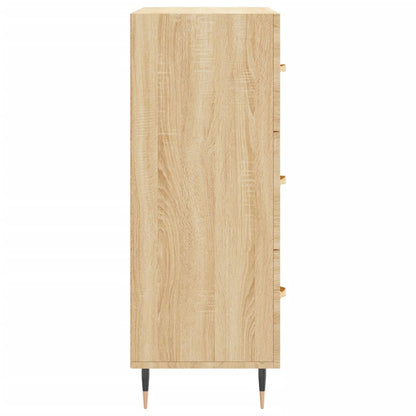 Dressoir 69,5X34X90 Cm Bewerkt Hout Sonoma Eikenkleurig