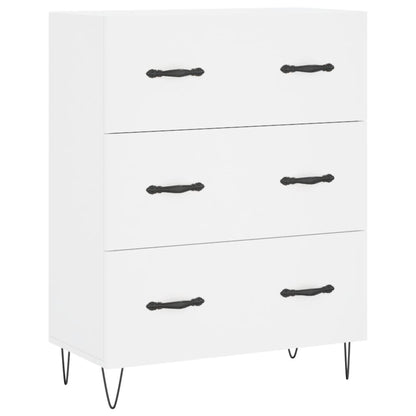 Dressoir 69,5X34X90 Cm Bewerkt Hout Wit