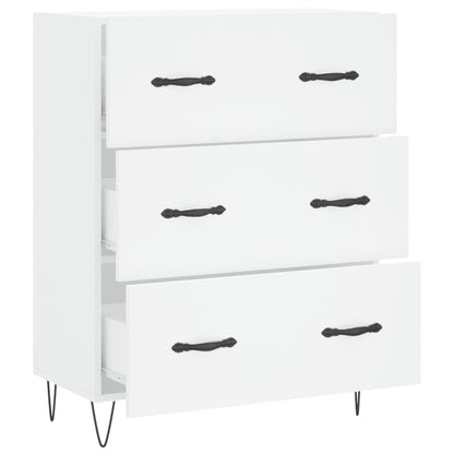 Dressoir 69,5X34X90 Cm Bewerkt Hout Wit