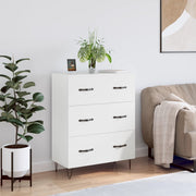Dressoir 69,5x34x90 cm bewerkt hout wit