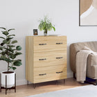 Dressoir 69,5x34x90 cm bewerkt hout sonoma eiken