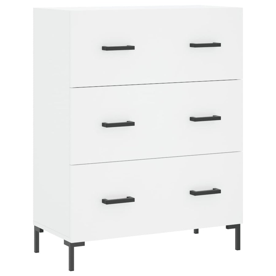 Dressoir 69,5X34X90 Cm Bewerkt Hout Wit
