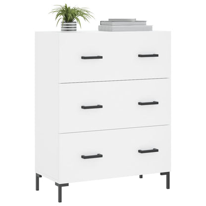 Dressoir 69,5X34X90 Cm Bewerkt Hout Wit