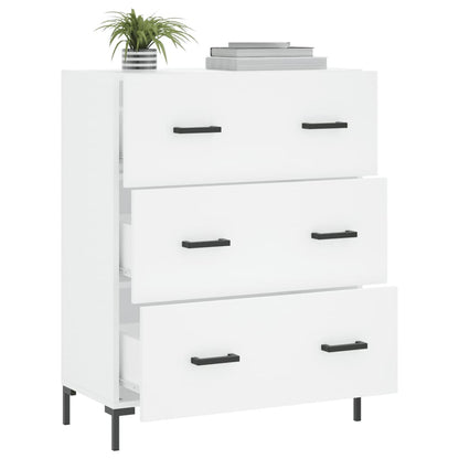 Dressoir 69,5X34X90 Cm Bewerkt Hout Wit
