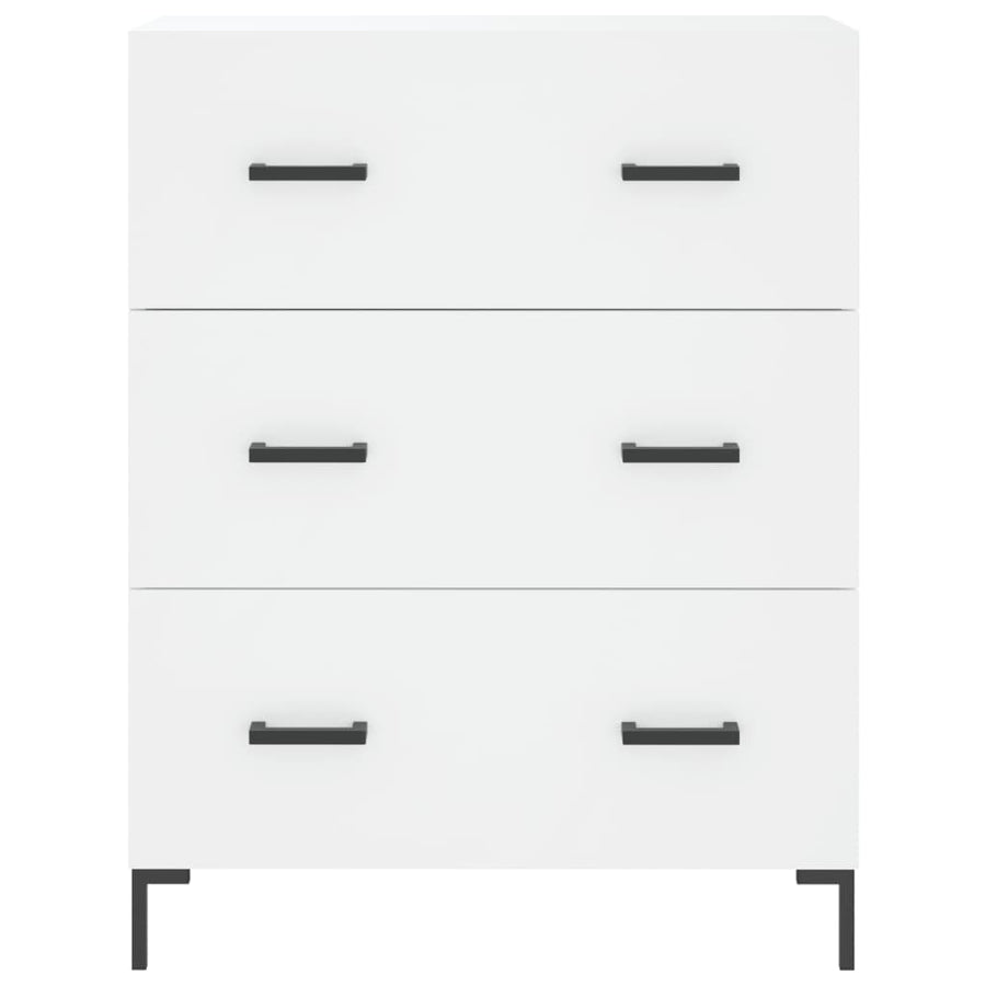Dressoir 69,5X34X90 Cm Bewerkt Hout Wit
