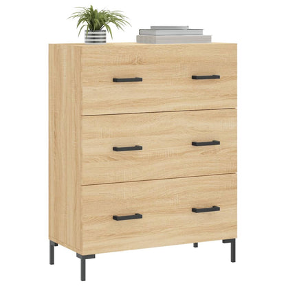 Dressoir 69,5X34X90 Cm Bewerkt Hout Sonoma Eikenkleurig