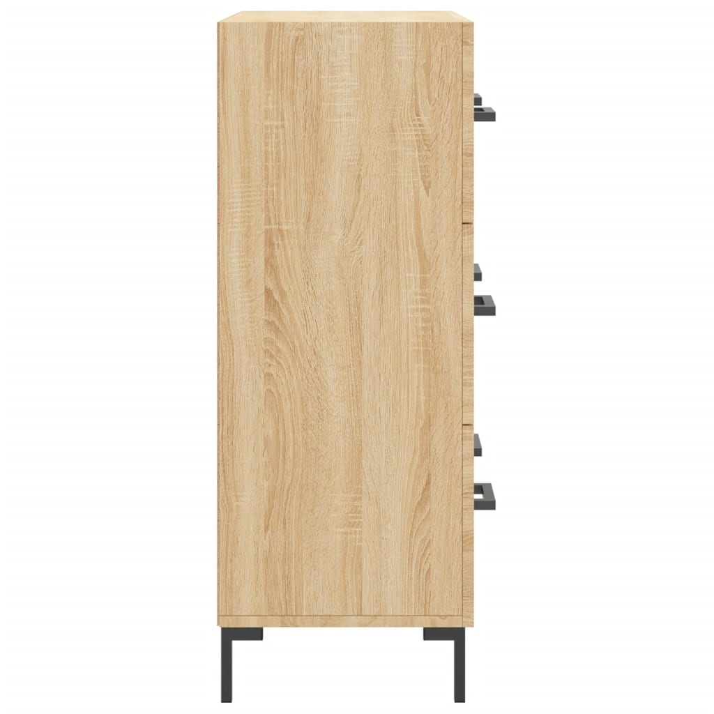 Dressoir 69,5X34X90 Cm Bewerkt Hout Sonoma Eikenkleurig