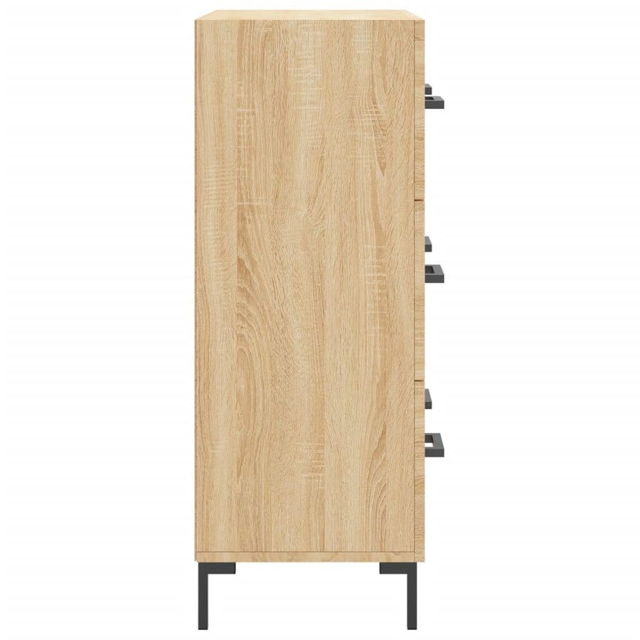 Dressoir 69,5X34X90 Cm Bewerkt Hout Sonoma Eikenkleurig