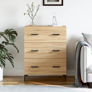 Dressoir 69,5x34x90 cm bewerkt hout sonoma eiken